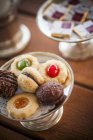 Vários mini biscoitos — Fotografia de Stock