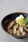 Unagi sashimi sur riz — Photo de stock