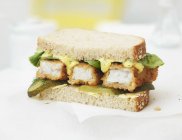 Sandwich de dedo de pescado - foto de stock