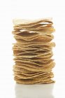 Pilha de tostadas de milho — Fotografia de Stock