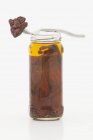 Dried tomatoes preserved in oil — Stock Photo