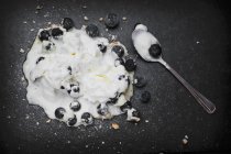Melted yoghurt ice cream — Stock Photo