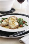 Escalope de veau gratiné et citron — Photo de stock