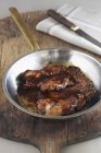 Pork chops with honey — Stock Photo