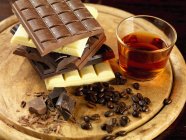 Chocolate truffle ingredients — Stock Photo
