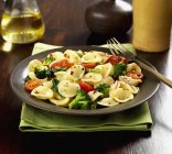 Orecchiette pasta with broccoli — Stock Photo