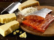 Filetti di trota con formaggio — Foto stock