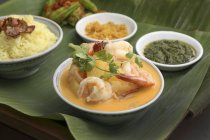 Prawn curry with pineapple — Stock Photo