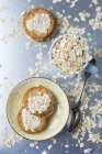 Oat biscuits with oats — Stock Photo