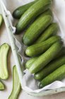 Fresh Mini cucumbers — Stock Photo