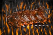 Spare ribs on barbecue — Stock Photo