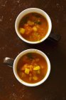 Sopa de verduras con calabaza - foto de stock