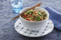 Pad Thai dish of noodles with vegetables — Stock Photo
