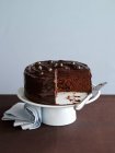 Angel Cake on cake stand — Stock Photo