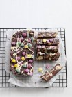 Chocolate fridge cake — Stock Photo