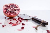 Fresh pomegranate half — Stock Photo