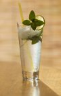 Mojito with mint and lime — Stock Photo