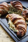 Gratinated croissants with cheese — Stock Photo