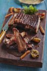 Spare ribs on board — Stock Photo