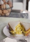 Яєчний салат з сендвіч — стокове фото