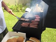 Hamburger und Hot Dogs — Stockfoto
