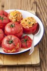 Baked tomatoes with rice — Stock Photo