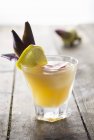 Cocktail fruité en verre — Photo de stock