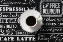 Tazza di caffè nero — Foto stock