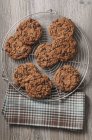 Baked Chocolate cookies — Stock Photo