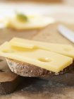 Ломтик хлеба с сыром — стоковое фото