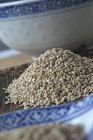 Un mucchio di semi di sesamo — Foto stock