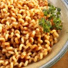 Cavatappi pasta with marinara sauce — Stock Photo