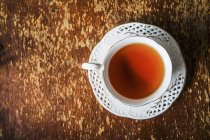 Chávena branca de chá — Fotografia de Stock