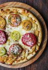 Сир і томатна піца — стокове фото