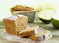 Courgette and nut cake — Stock Photo