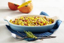 Pumpkin bake with peppers — Stock Photo