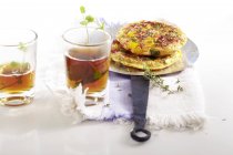 Türkisches Omelett mit Paprika — Stockfoto