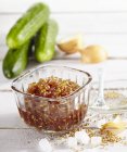 Cucumber relish with onions — Stock Photo