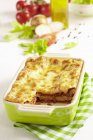 Cut lasagne bolognaise — Stock Photo