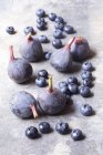 Bleuets et figues frais — Photo de stock