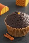 Chocolate cupcake for Halloween — Stock Photo