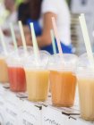 Different types of juice — Stock Photo