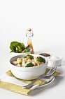Penne pasta with chicken — Stock Photo