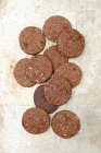 Biscoitos de aveia com chocolate — Fotografia de Stock