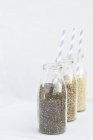 Sunflower seeds and quinoa — Stock Photo
