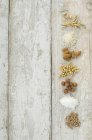 Nuts and soya for milk — Stock Photo