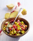 Western salad with sweetcorn — Stock Photo