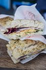 Сэндвичи с пресным хлебом — стоковое фото