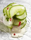 Салат з огірків пряний — стокове фото