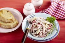 Leberkse Salat mit Paprika und Gurken — Stockfoto